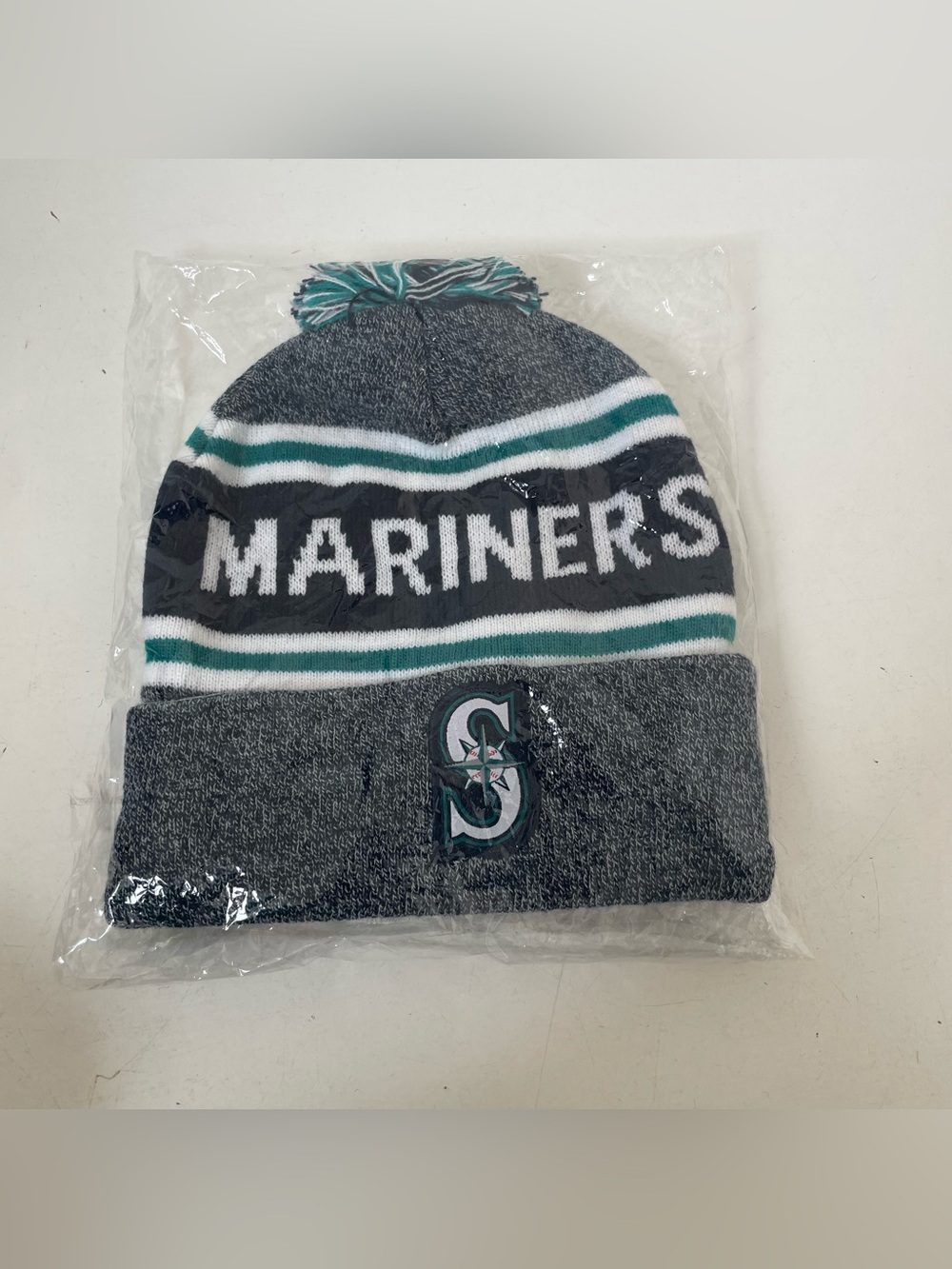 NEW Seattle Mariners Bearded Beanie Hat 
Adult one size